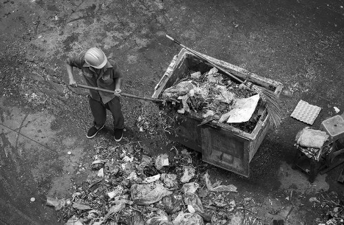 Residential waste collection in Archway