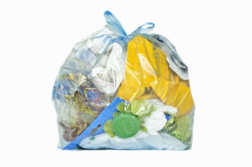 Waste collection crew briefing at site