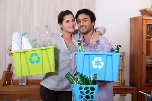 Recycling process in Archway