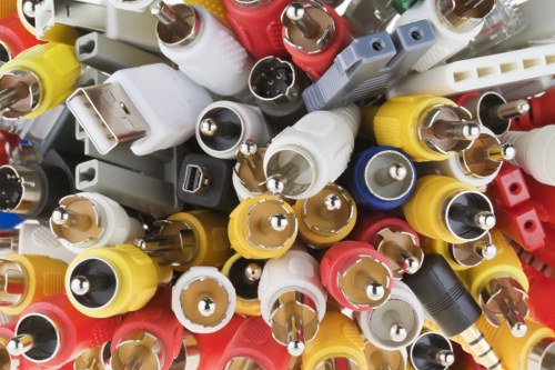 Icon indicating third-party cookies and data flow for waste services